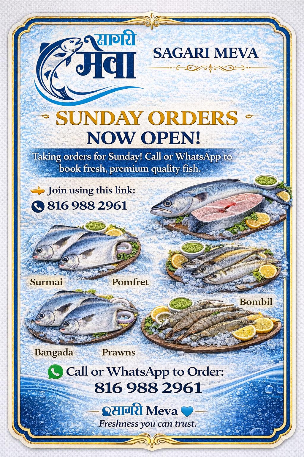 Premium Quality Seafood. Hygienically Handled