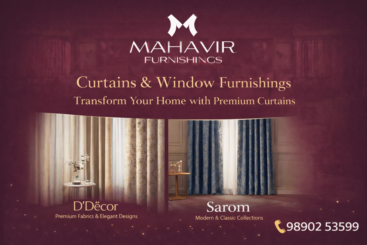Mahavir Foam & Furnishings – Curtains, Sofa, Wallpapers & Mattresses